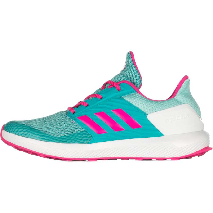 Adidas Adidas Rapidarun Slip Resistant Abrasion Resistant Low top Kids' Training Shoes Green Pink Kids'