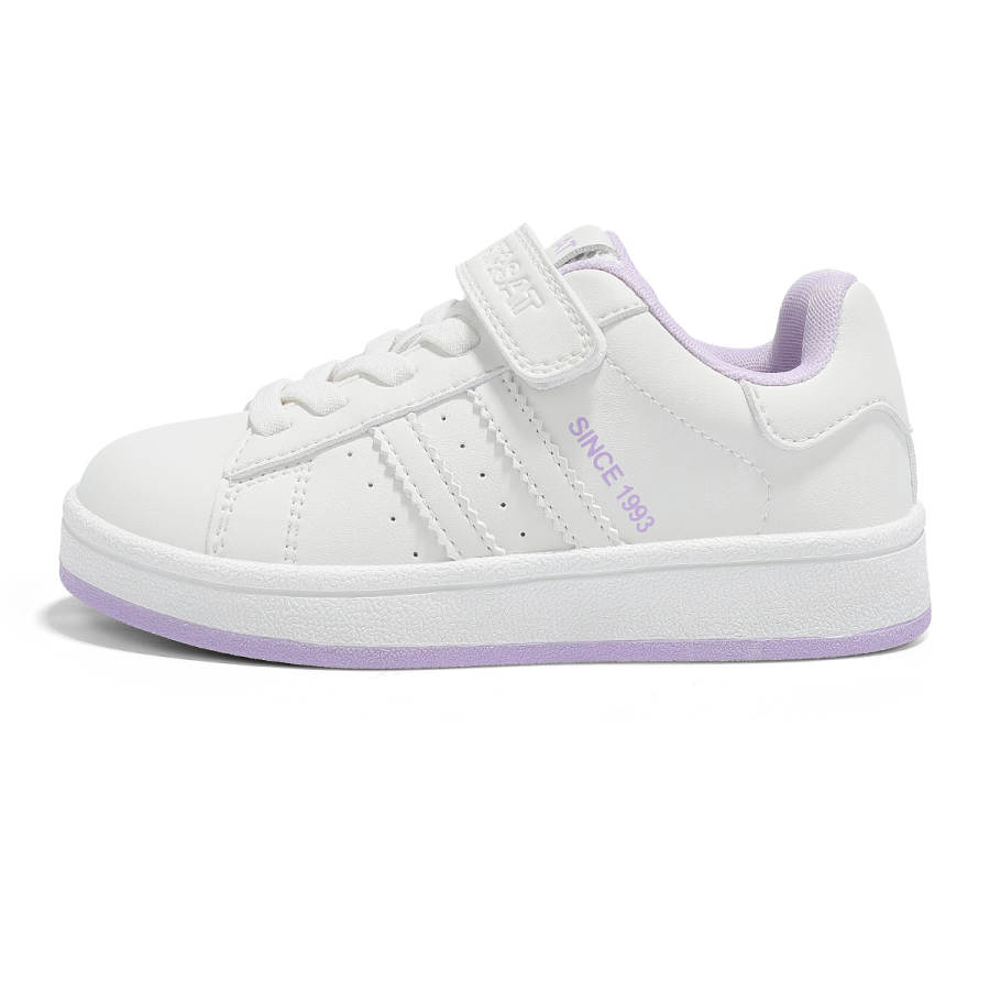 ST&SAT KIDS Synthetic Leather, Textile Kids' Skateboarding Shoes Beige Purple Children Aged 3 7 Years Old
