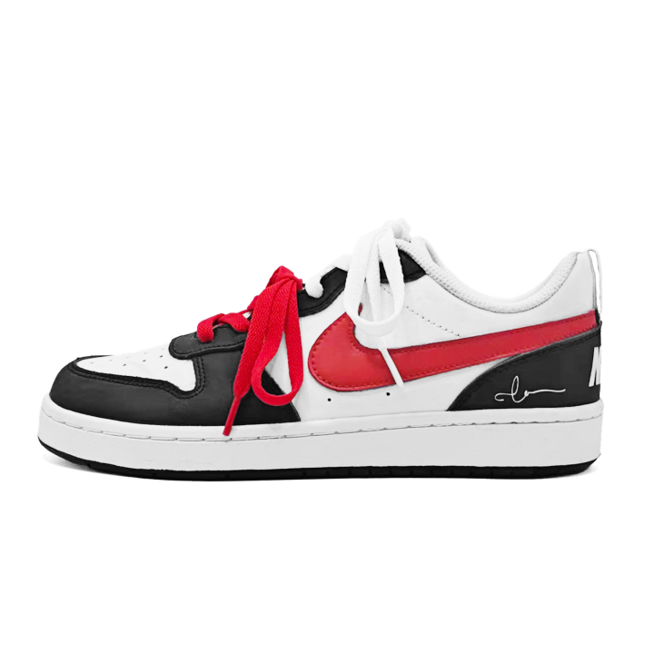 Nike Nike Court Borough Red Wine Whisper Synthetic Leather, Leather Slip Resistant Abrasion Resistant Low top