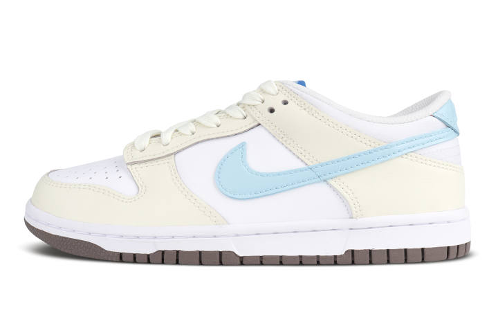 Nike Nike Dunk Low top Kids' Skateboarding Shoes Yellow White Teenagers