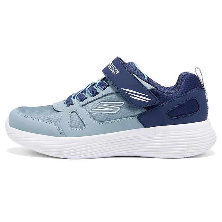 Skechers Kids BOYS Slip Resistant Abrasion Resistant Low top Kids Lifestyle Shoes Dark Gray Blue Kids'