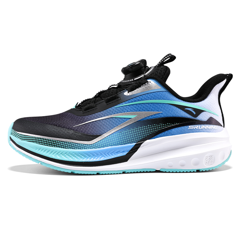 Antakids Lurid Wave Fabric Comfortable Low top Running Shoes Blue Teenagers