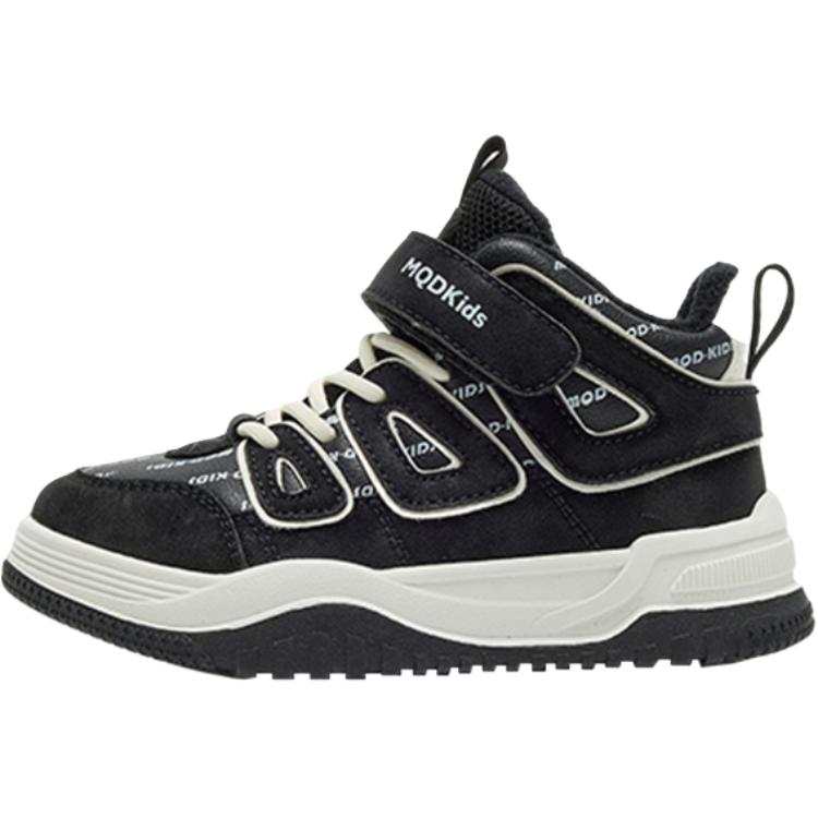 MQD Synthetic Leather Fleece Lined Lining Convenient Hook and Loop Fashion Street Versatile Comfortable Campus Students