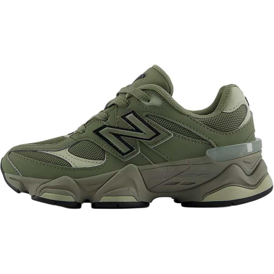 New Balance New Balance NB 9060 Abrasion Resistant Low top Kids Lifestyle Shoes Olive Green/Black Children Aged 3 7 Years Old