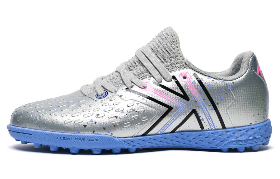KELME Quick Spark 5.0 Low top Kids' Soccer Shoes Silver