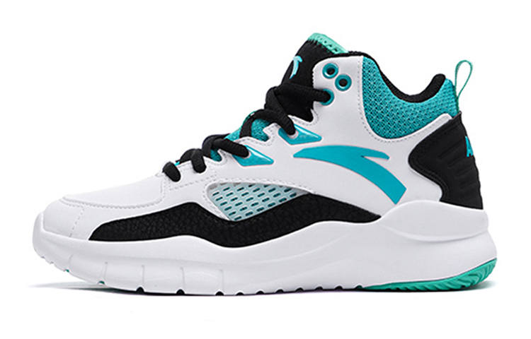 Antakids Anta Synthetic Leather Slip Resistant Cushioning Abrasion Resistant High top Basketball Shoes Anta White Teenagers
