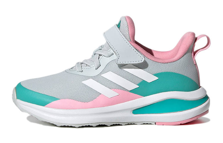 Adidas Adidas Fortarun K Abrasion Resistant Low top Kids' Running Shoes Gray Blue Pink Kids'