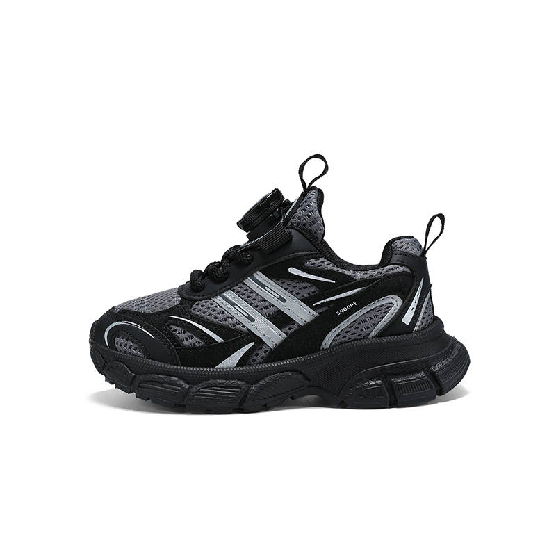 SNOOPY Synthetic Leather Abrasion Resistant Lightweight Slip Resistant Kids Lifestyle Shoes Black Kids'