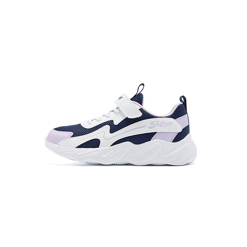 QIAODAN Synthetic Leather, Textile Breathable Lightweight Cushioning Low top Kids' Running Shoes