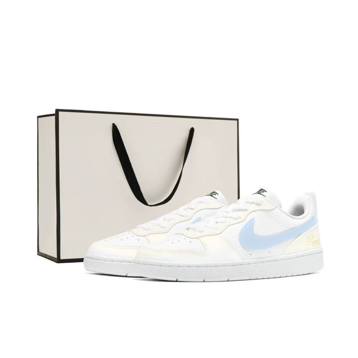 Nike Nike Court Borough Slip Resistant, Abrasion Resistant, Cushioning, Breathable Low top Kids' Skateboarding Shoes
