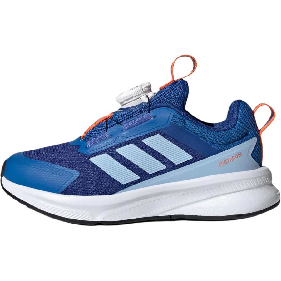 Adidas Adidas FORTARUN 4.0 Abrasion Resistant Low top Kids' Running Shoes Royal Blue/Bright Light Blue/Air Force Blue Kids'