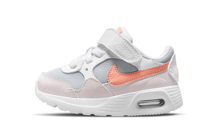 Nike Nike Air Max SC Cushioning Abrasion Resistant Cushioning, Wear Resistant Low top Toddler Shoes White Gray Pink