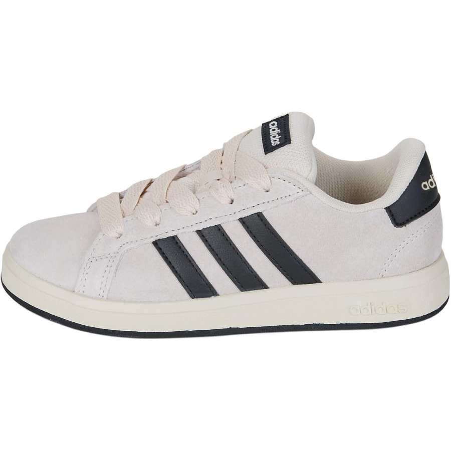 Adidas Adidas GRAND COURT 00s Breathable Low top Kids' Skateboarding Shoes Beige Black Kids'