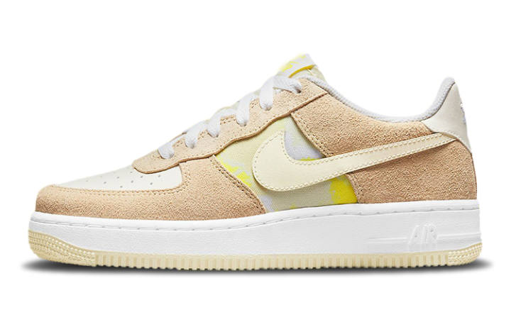 Nike Nike Air Force 1 Lemon Drop Leather Low top Skateboard Shoes Lemon Candy Unisex