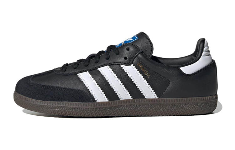 Adidas Originals SAMBA OG Leather Low top Kids' Skateboarding Shoes Black White