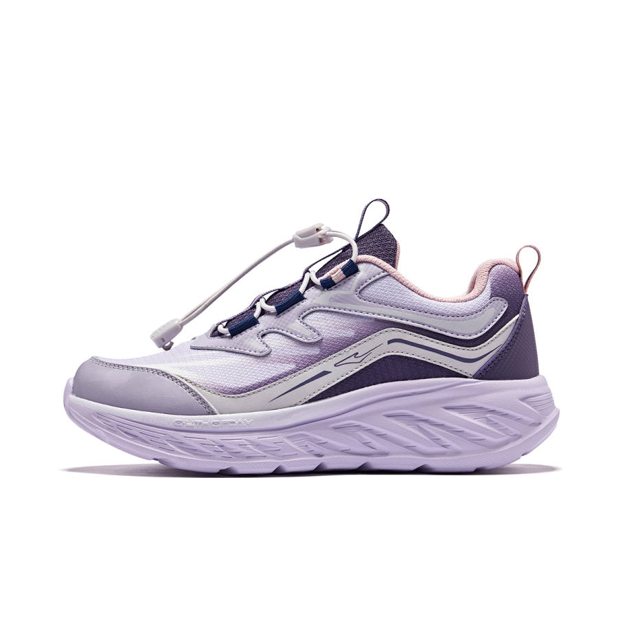 ERKE KIDS Yuejie 2 Synthetic Leather, Textile Slip Resistant Cushioning Abrasion Resistant Support Low top