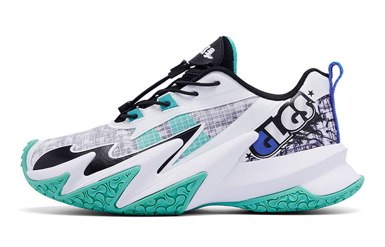 GUANLANGAOSHOU Low top Children's Basketball Shoes White Black Green Kids'