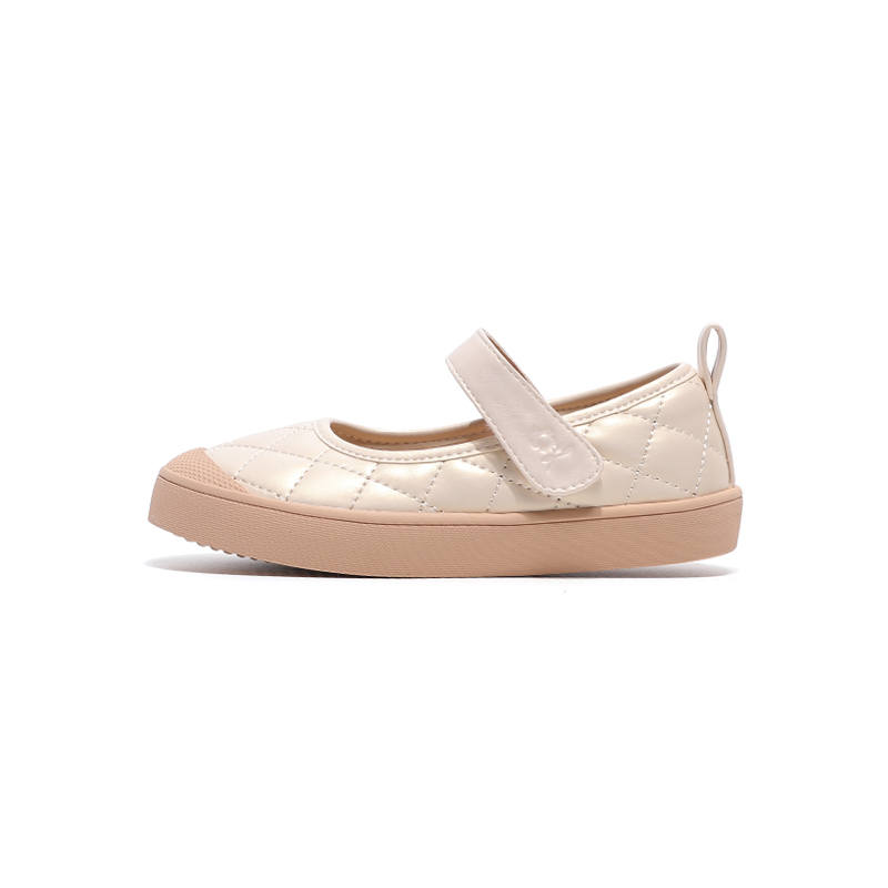 Montagut Soft Sole Non slip Lightweight Low top Kids' Leather Shoes Beige Kids'