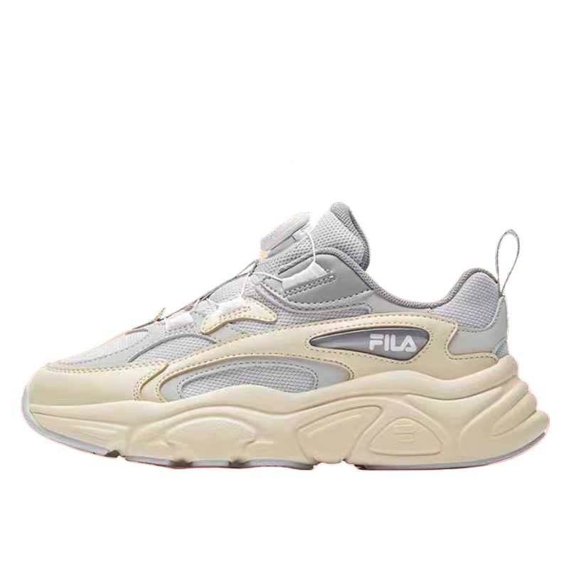 FILA KIDS BOA Tom Sachs X NikeCraft General Purpose Low top Kids' Running Shoes Micro White/Lunar Rock Gray Teenagers