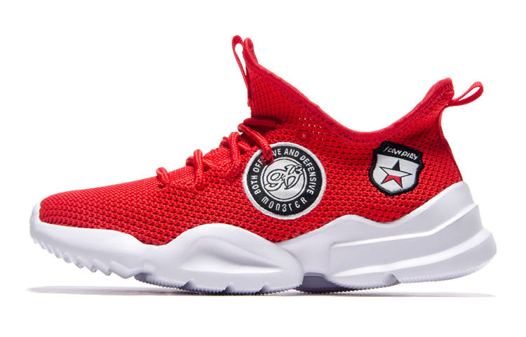 PEAK Lightweight Low top Kids' Running Shoes Red Teenagers