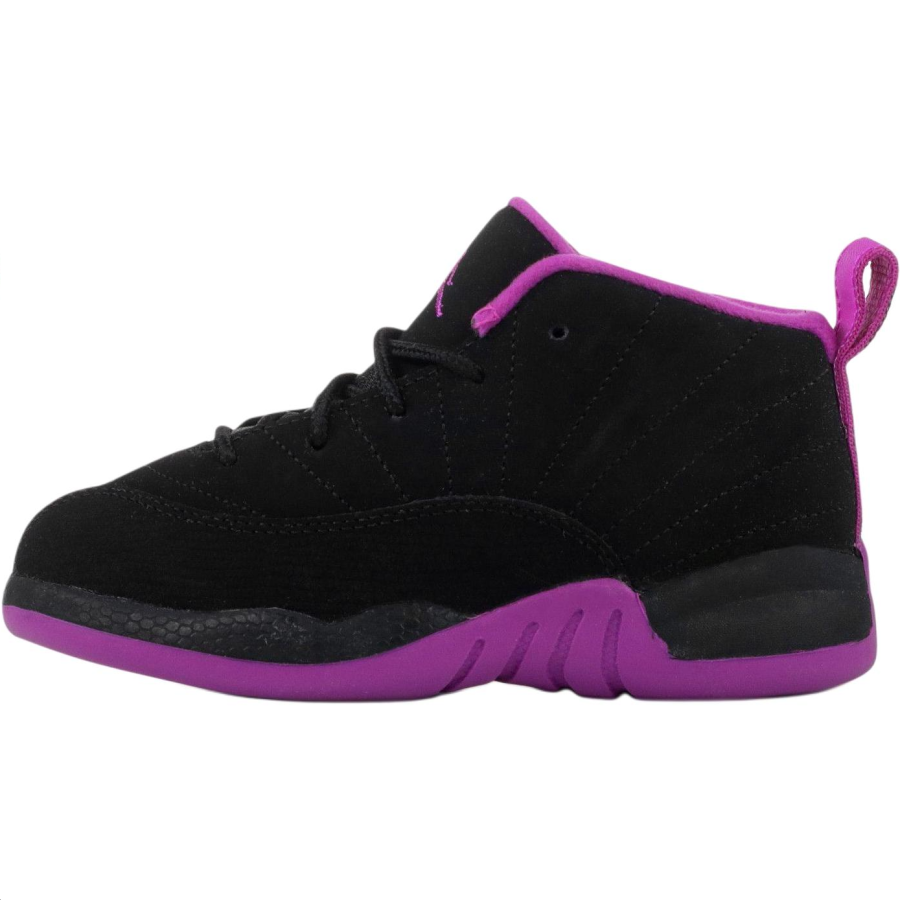 Jordan Jordan Air Jordan 12 Abrasion Resistant Mid top Toddler Shoes Black Infant And Toddler