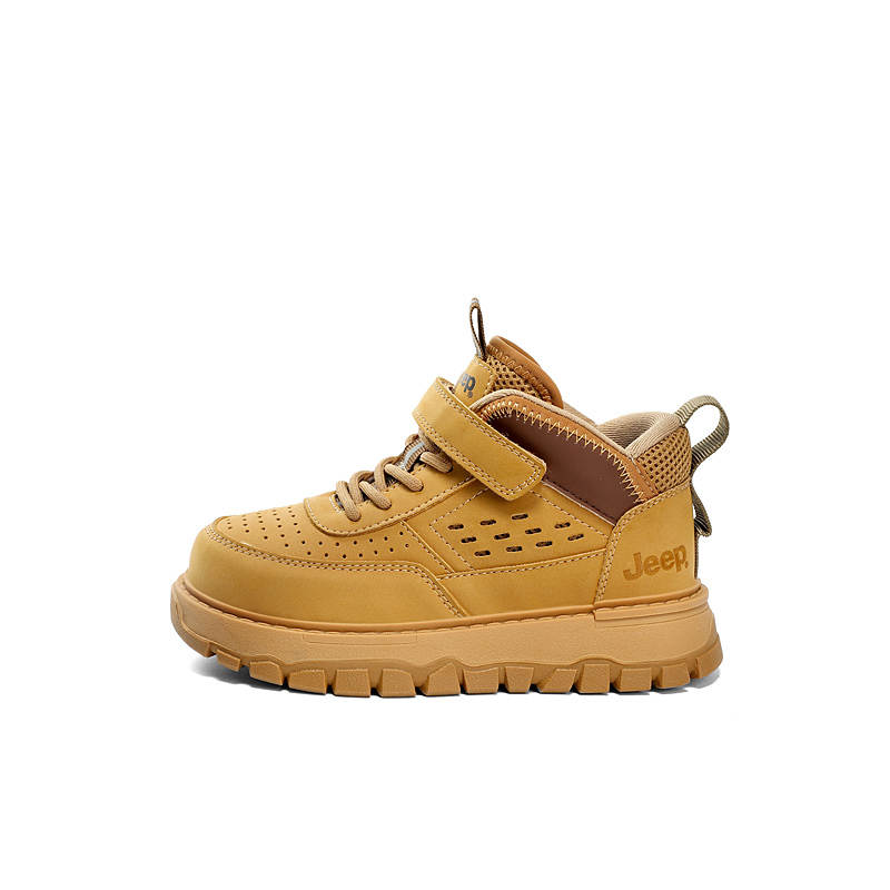 Jeep Fabric Abrasion Resistant Slip Resistant Kids' Leather Boots Teenagers
