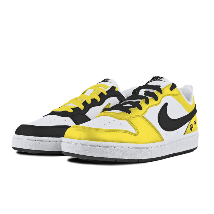 Nike Nike Court Borough Yellow Black Lemon Slip Resistant Abrasion Resistant Slip Resistant Abrasion Resistant Low top