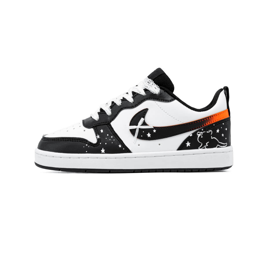 Nike Nike Court Borough Meow Chase Starlight Leather Low top Kids' Skateboarding Shoes Teenagers