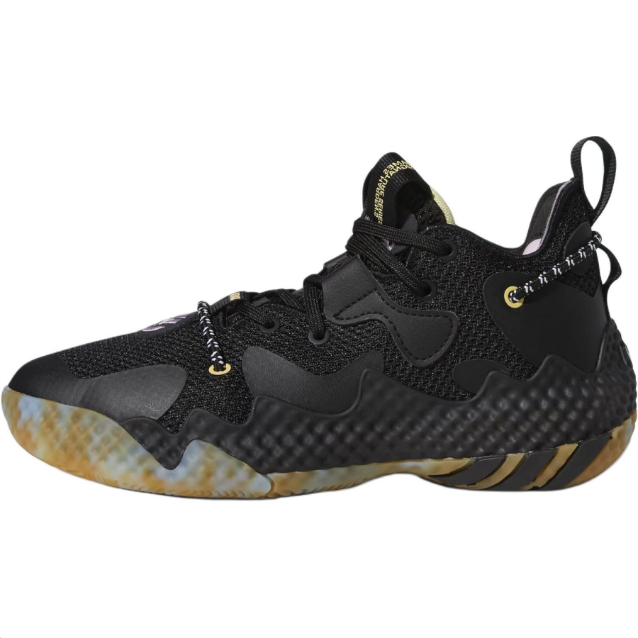 Adidas Adidas Harden Vol.6 Soft And Comfortable Slip Resistant Abrasion Resistant Low top Children's Basketball Shoes Black