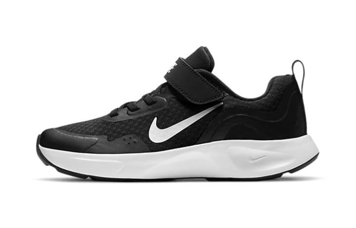 Nike Nike Wearallday Hook and loop Slip Resistant Cushioning Abrasion Resistant Breathable Low top Kids' Running Shoes