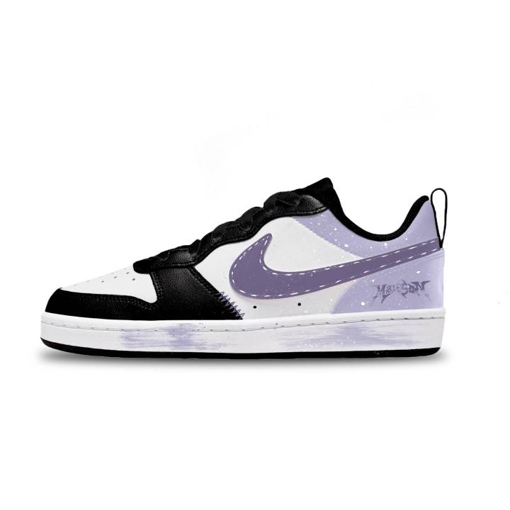 Nike Nike Court Borough Vintage Grape Low top Kids' Skateboarding Shoes White Unisex