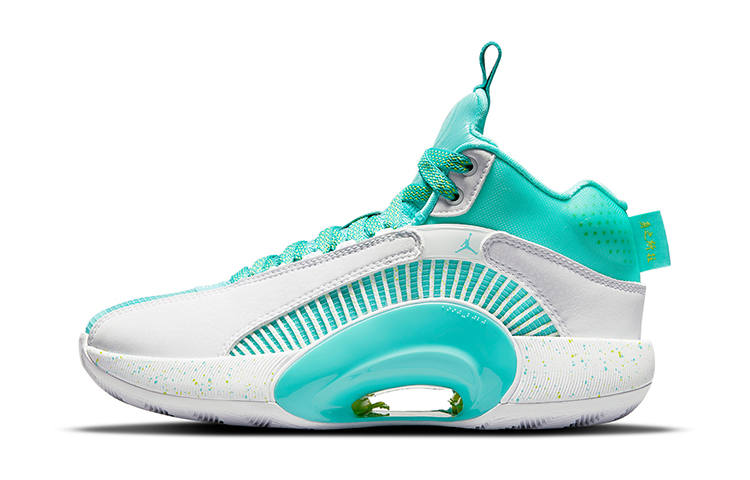 Jordan Jordan Air Jordan 35 'Guo Ailun' Mid top Basketball Shoes Mint Green Unisex