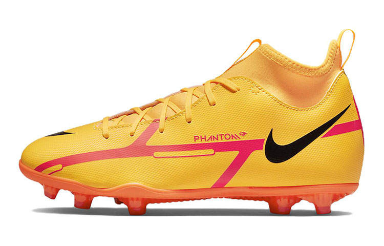 Nike Nike Phantom GT Slip Resistant Cushioning Abrasion Resistant Lightweight Mid top Kids' Soccer Shoes Kids'