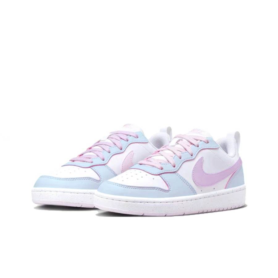 Nike Nike Low Synthetic Leather Slip Resistant Abrasion Resistant Low top Kids' Skateboarding Shoes Pink Teenagers