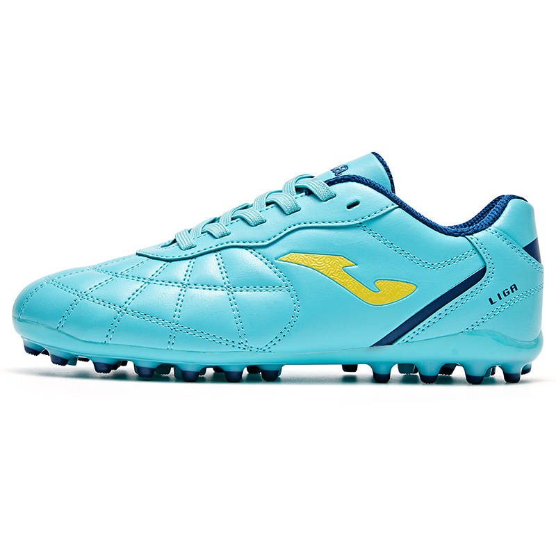 Joma Synthetic Leather Slip Resistant Low top Kids' Soccer Shoes Light Blue Unisex