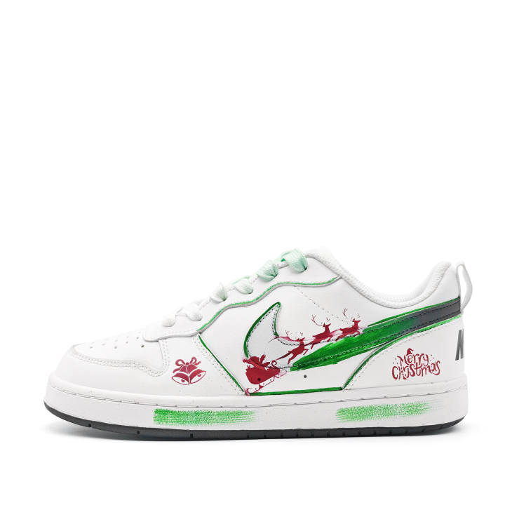 Nike Nike Court Borough Green Forest Cosmo Synthetic Leather Breathable And Quick Dry Breathable And Quick Dry Low top