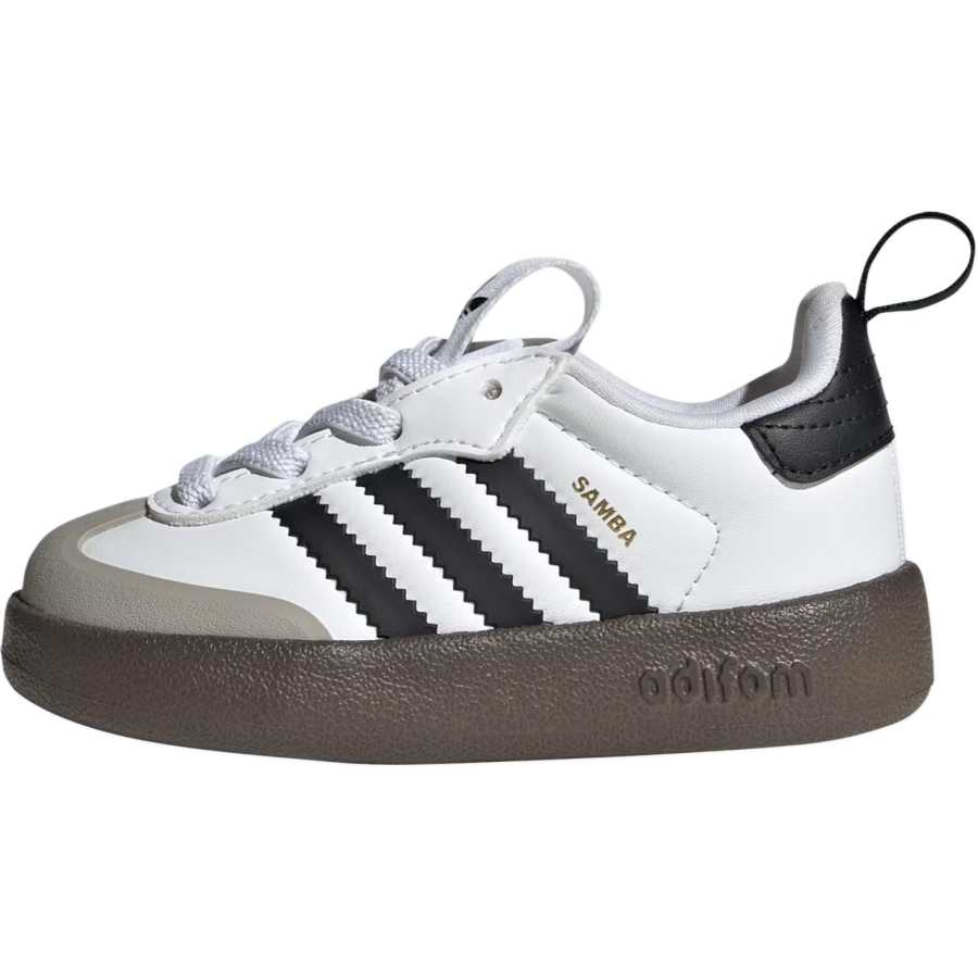 Adidas Originals AdiFOM Abrasion Resistant Low top Toddler Shoes White Black Infant And Toddler