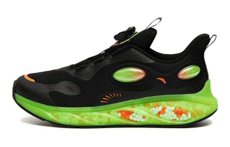 Antakids Comfortable Slip Resistant Cushioning Slip Resistant Cushioning Low top Running Shoes Black Green Teenagers