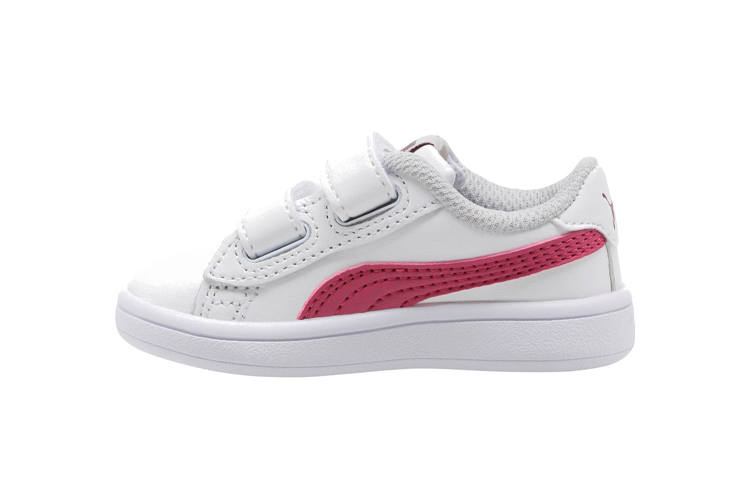 PUMA Smash Collection Casual Skate Shoes Low top Toddler Shoes Pink White Infant And Toddler