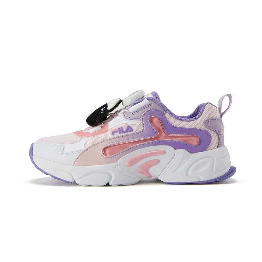FILA KIDS Slip Resistant Abrasion Resistant Kids' Running Shoes Mist Soft Pink/Lavender Purple Kids'