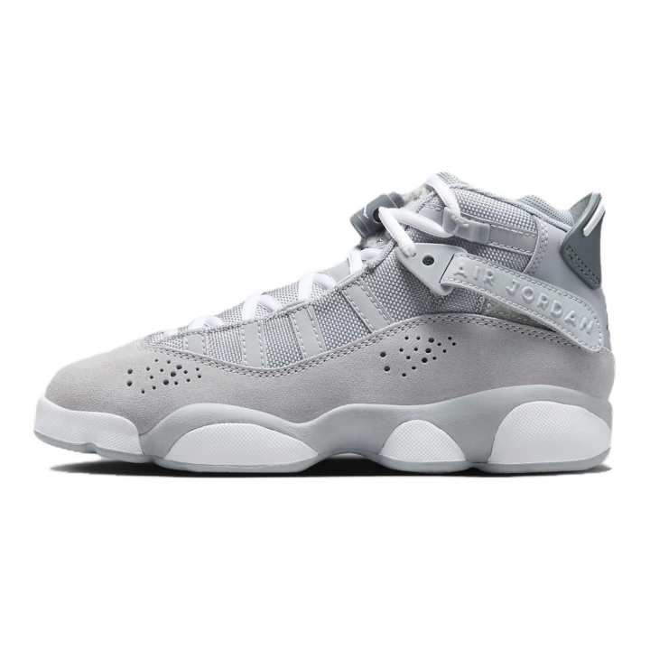 Jordan Jordan Air Jordan 6 Rings Low top Basketball Shoes Gray White Unisex