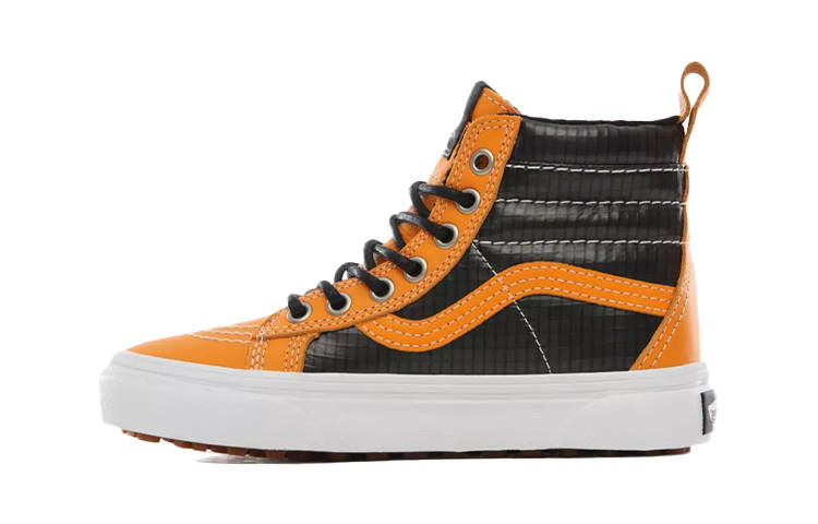 Vans SK8 Mte High top Kids' Skateboarding Shoes Black Yellow Children Aged 3 7 Years Old