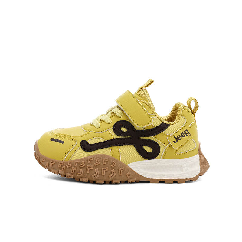 Jeep Running Collection Cushioning Breathable Cushioning Breathable Low top Casual Shoes Lemon Kids'