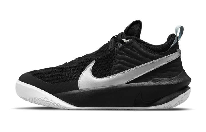 Nike Nike Team Hustle D 10 Black Metallic Silver GS