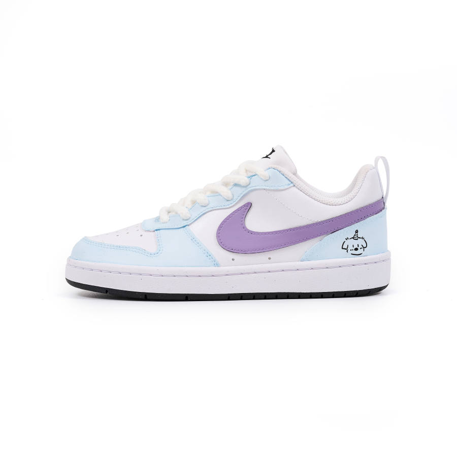 Nike Nike Court Borough Blueberry Puppy Low top Skateboard Shoes Blue White Kids'