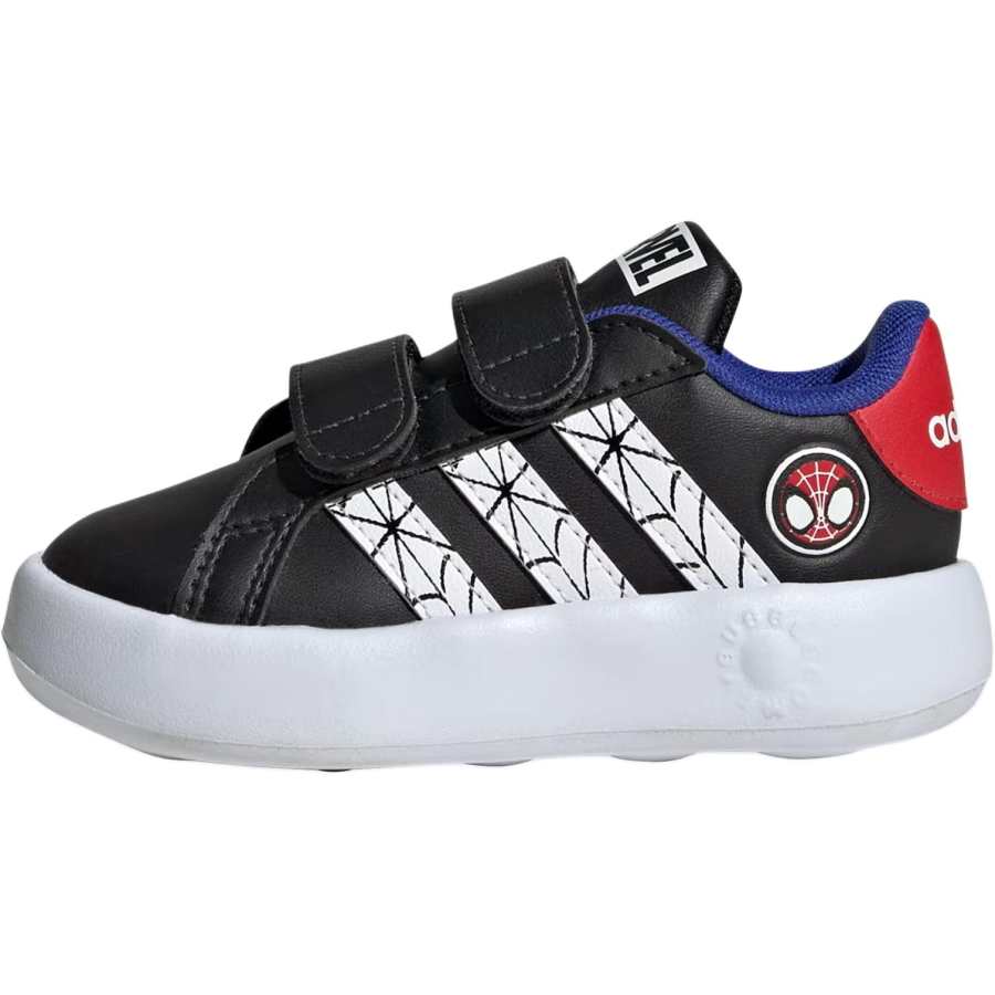 Adidas Marvel's Spider Man x Adidas GRAND COURT Abrasion Resistant Abrasion Resistant Low top Toddler Shoes Black White