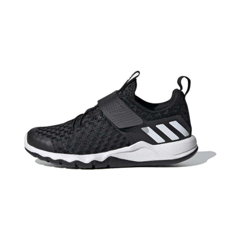 Adidas Adidas Rapida Mesh Trendy Breathable Low top Kids' Running Shoes Black White Children Aged 3 7 Years Old