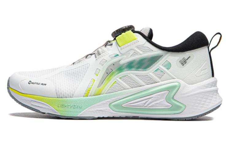 Li-Ning YOUNG Li Ning YOUNG Rosefinch 1.0 Cushioning Rebound Support Low top Kids' Running Shoes White Green Kids'