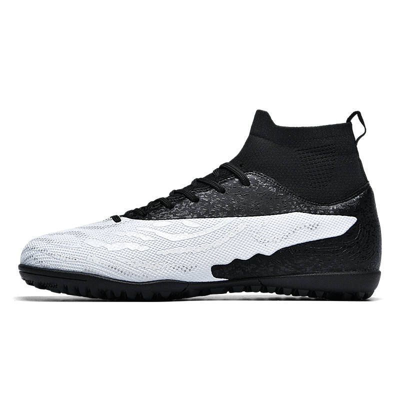 QIUTEXIONG Slip Resistant Abrasion Resistant Slip Resistant Abrasion Resistant High top Kids' Soccer Shoes Teenagers