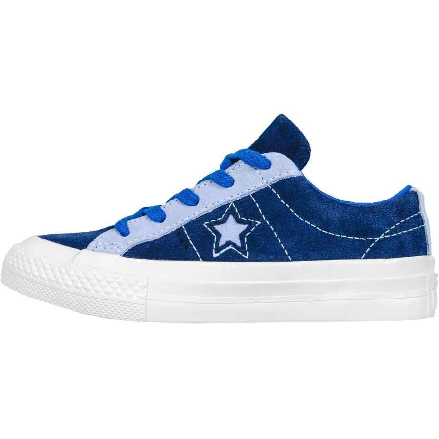 Converse Cushioning Abrasion Resistant Low top Kids' Skateboarding Shoes Marine Blue Kids'